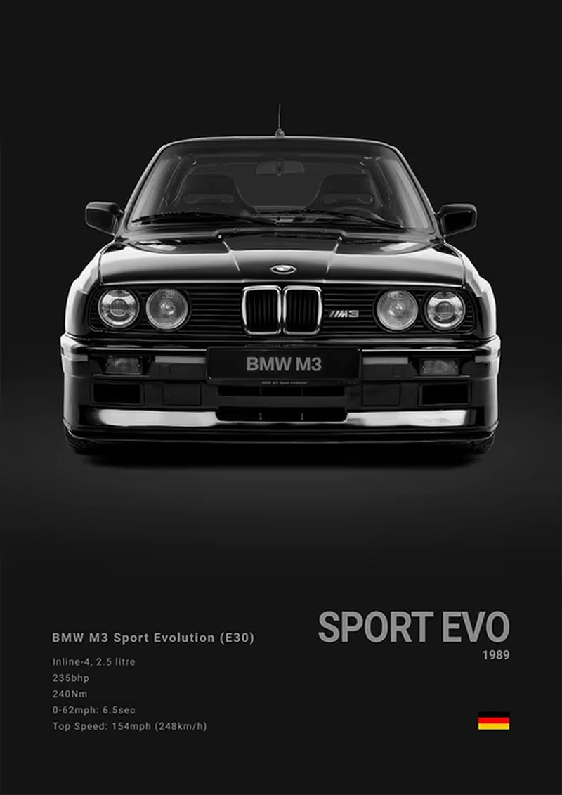 Black Background Sports Cars Poster and Prints F87 M3 M4 G90 E46 Luxury Car Canvas Painting Wall Art Pictures Room Office