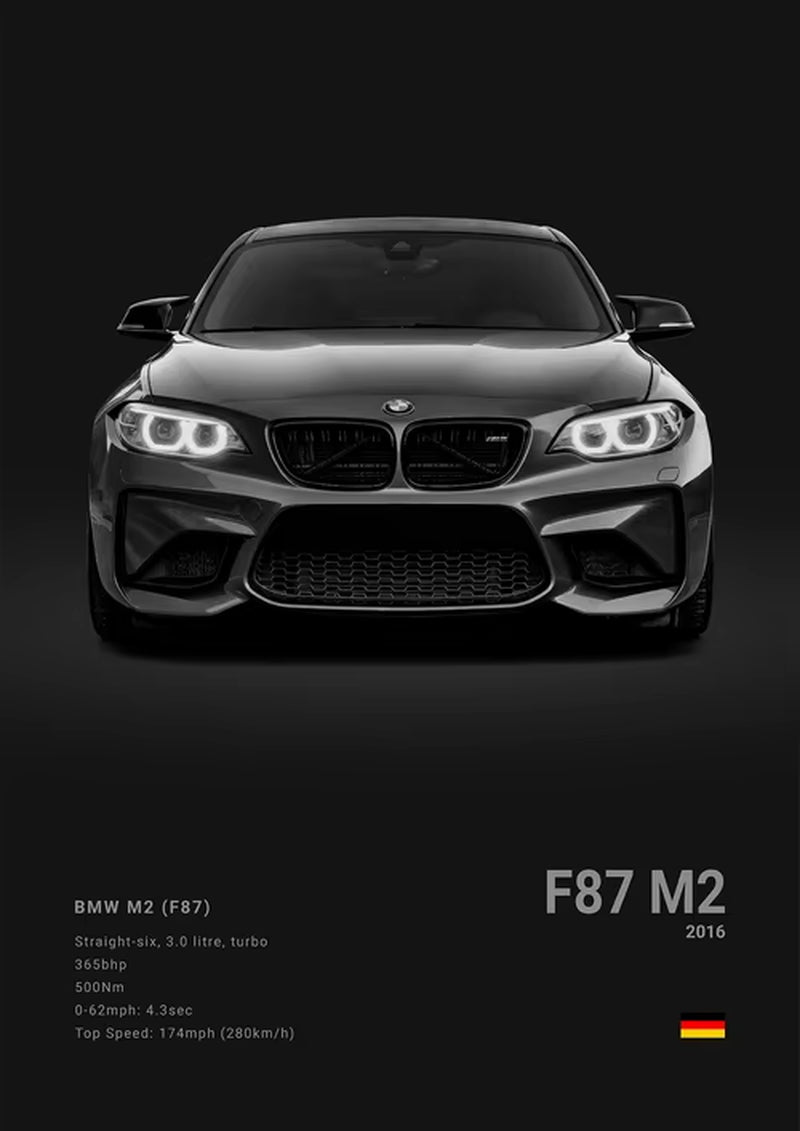 Black Background Sports Cars Poster and Prints F87 M3 M4 G90 E46 Luxury Car Canvas Painting Wall Art Pictures Room Office