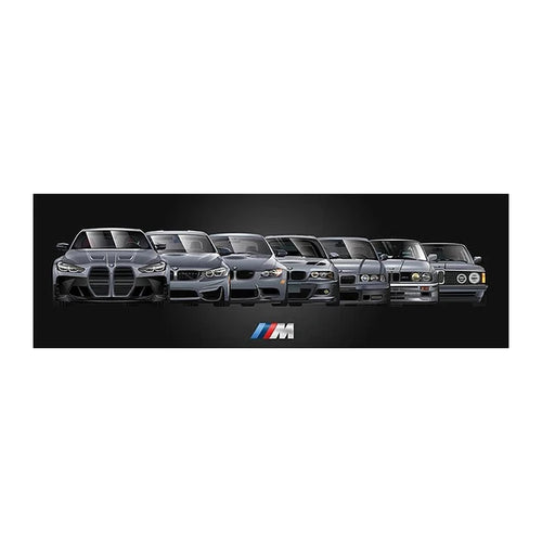 M3 Family Sports Car Series Super Sports Car Evolution Poster Canvas Print Painting Modern Home Living Room Wall Art Decorative